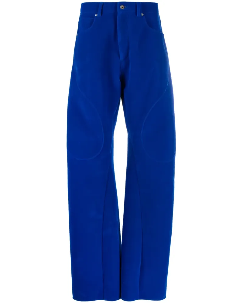 OFF-WHITE Flock Contour Tapered-Hose - Blau Blau