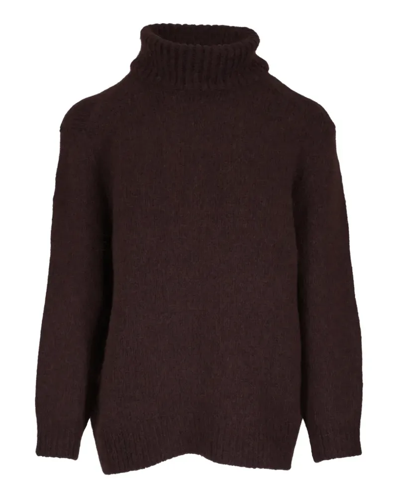 Dorothee Schumacher Gerippter Pullover mit Rollkragen - Braun Braun