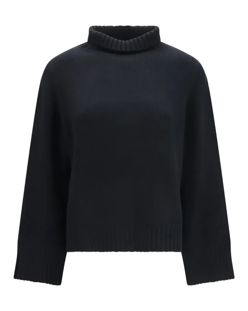 ALLUDE Langärmeliger Pullover - Schwarz Schwarz