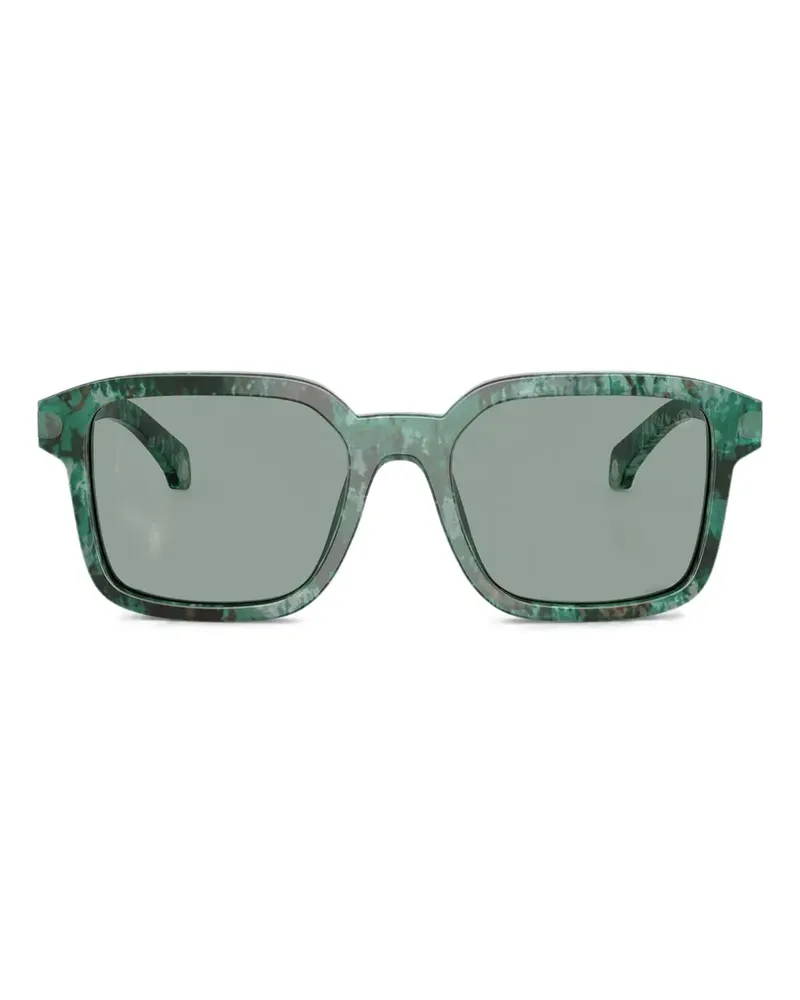 Moncler Sonnenbrille mit eckigem Gestell - Grün Grün