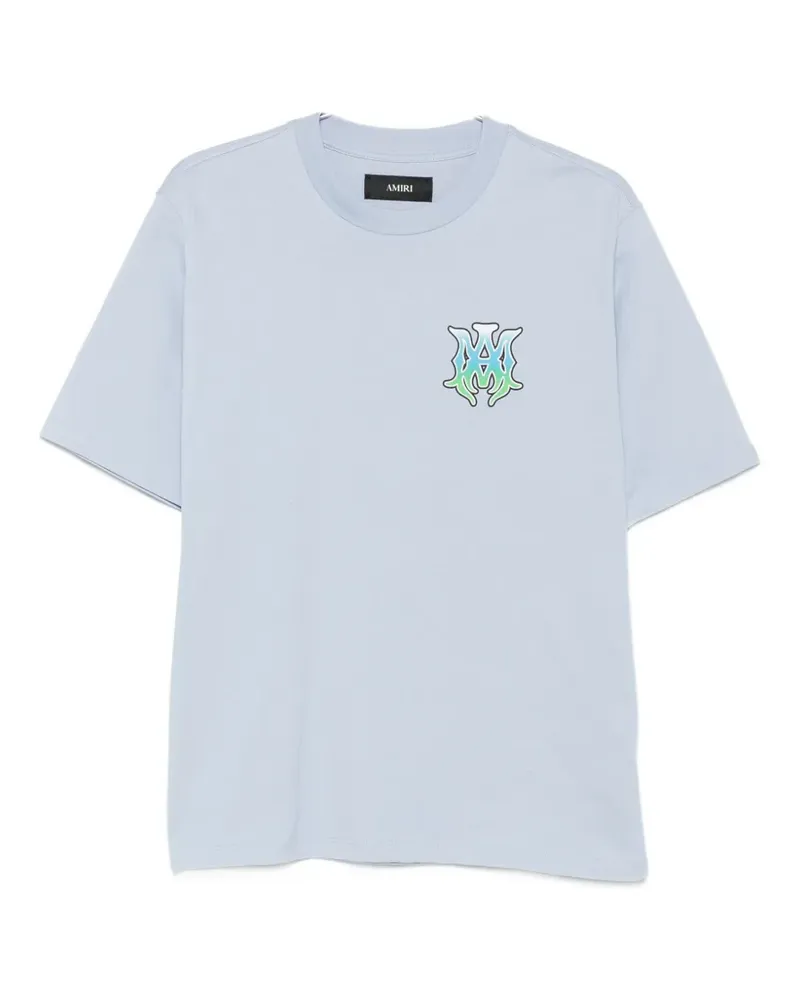 Amiri logo-print cotton T-shirt - Blau Blau