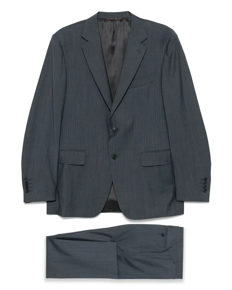 Canali Anzug aus Wolle - Grau Grau