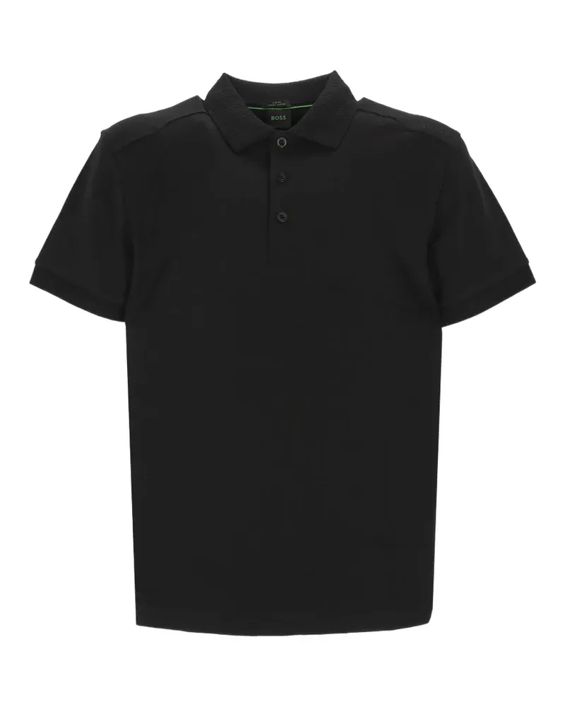 HUGO BOSS logo-detail polo shirt - Schwarz Schwarz