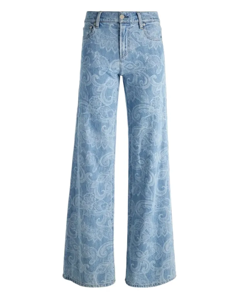 Alice + Olivia Jeans mit Paisley-Print - Blau Blau