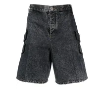 Jeans-Shorts mit Acid-Wash-Effekt