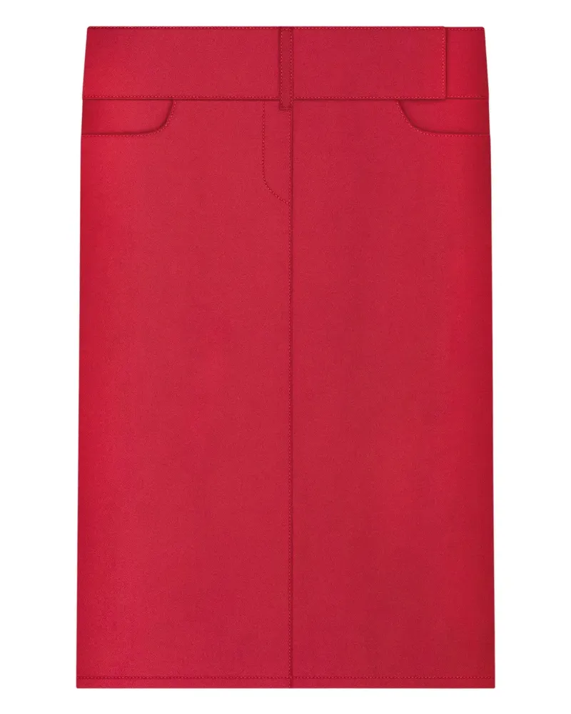 Courrèges Rock mit Gürtel - Rosa Rosa
