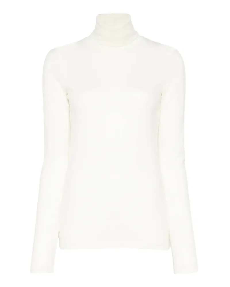 Jil Sander Oberteil mit Stehkragen - Weiß Weiß