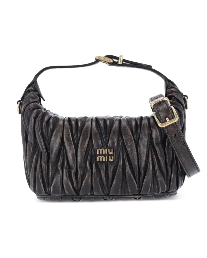 Miu Miu Handtasche aus Matelassé-Leder - Braun Braun