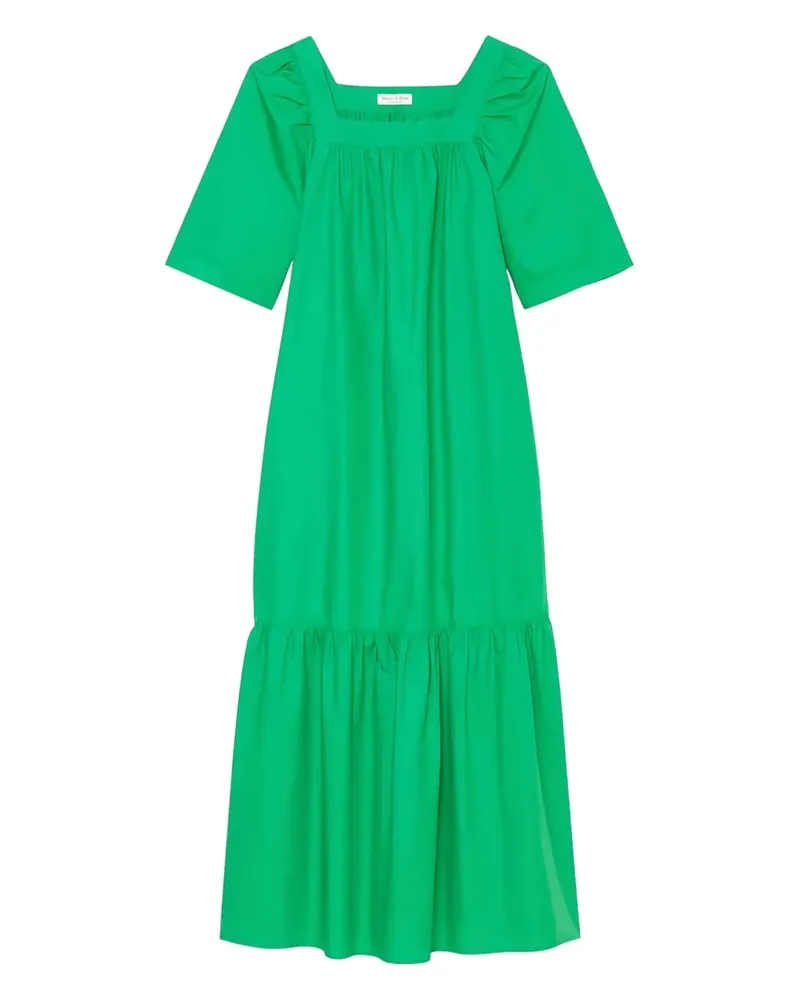 Marc O'Polo Kleid mit Puffärmeln - Grün Grün