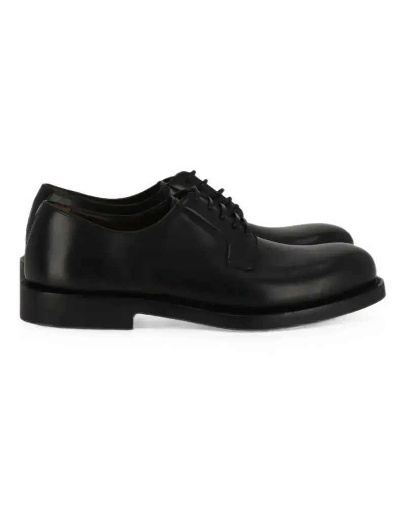 Ferragamo leather derby shoes - Schwarz Schwarz