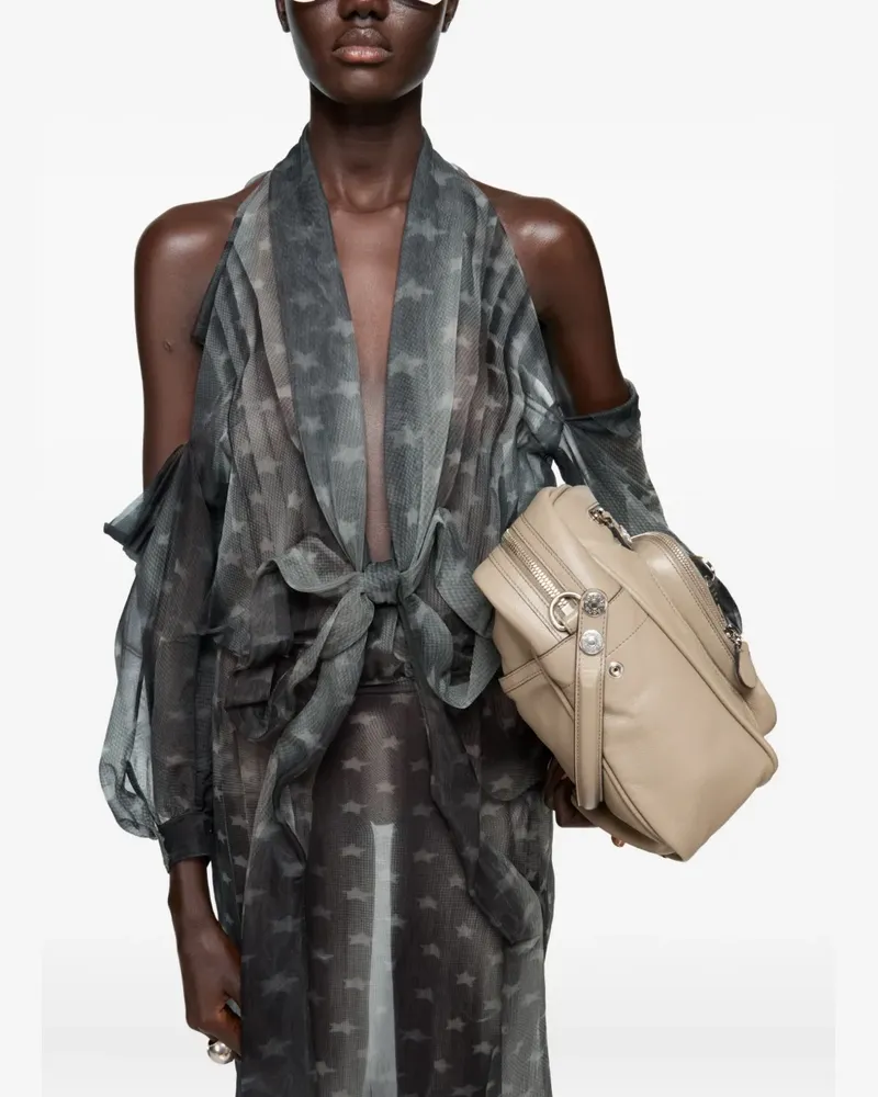 Acne Studios Kleid mit Stern-Print - Grau Grau