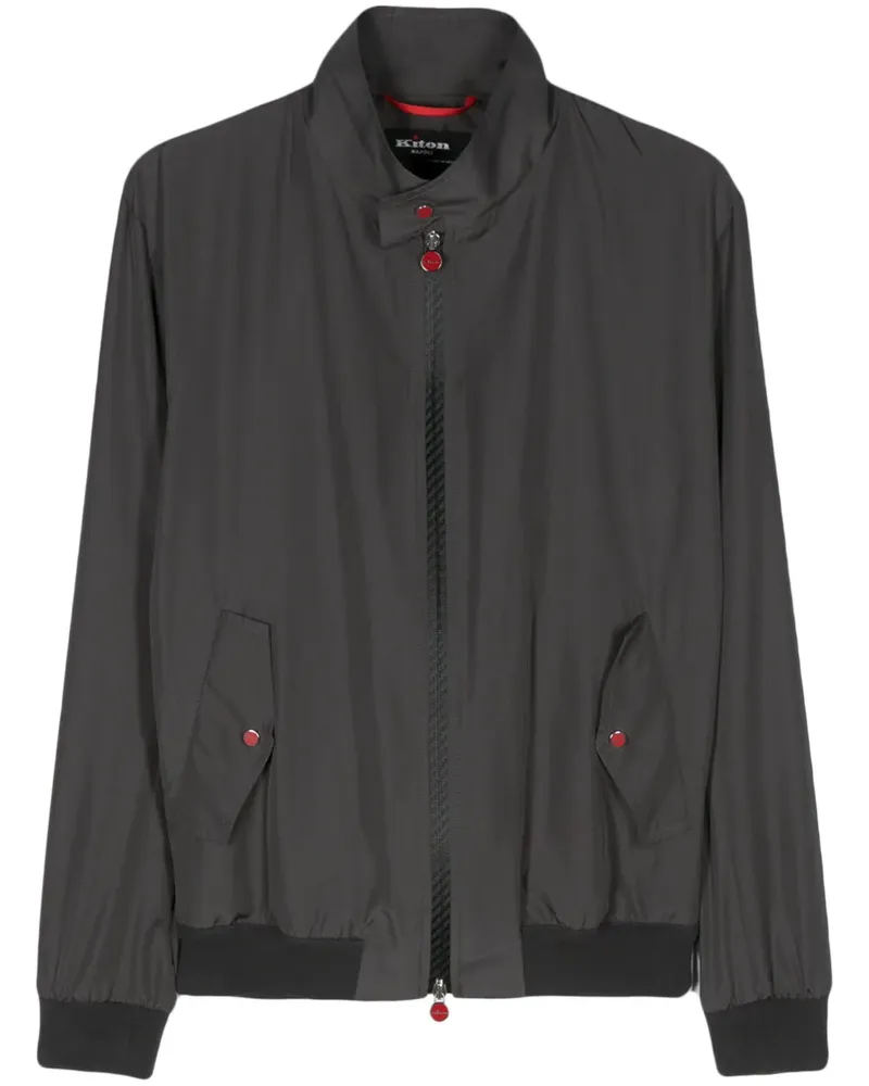 Kiton Leichte Bomberjacke - Grau Grau