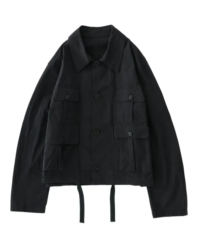 Studio Nicholson Tivoli Jacke aus Canvas - Schwarz Schwarz