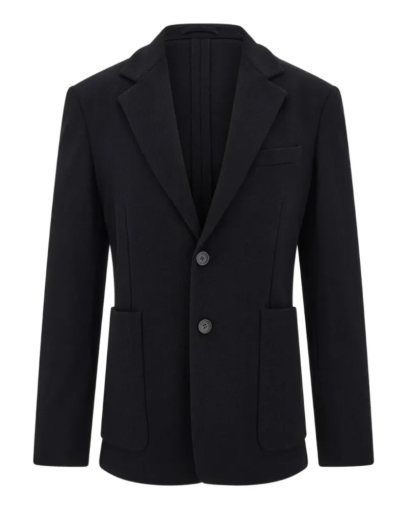 Ferragamo Einreihiges Sakko aus Jersey - Schwarz Schwarz