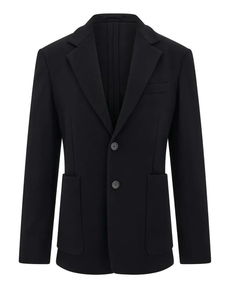Ferragamo Einreihiges Sakko aus Jersey - Schwarz Schwarz