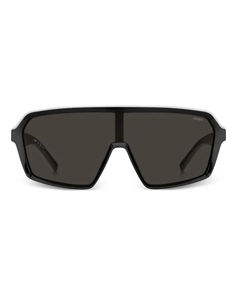 HUGO BOSS Geometrische Sonnenbrille - Schwarz Schwarz