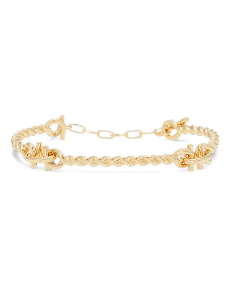 Ferragamo Gancini twisted bracelet (S) - Gold Gold