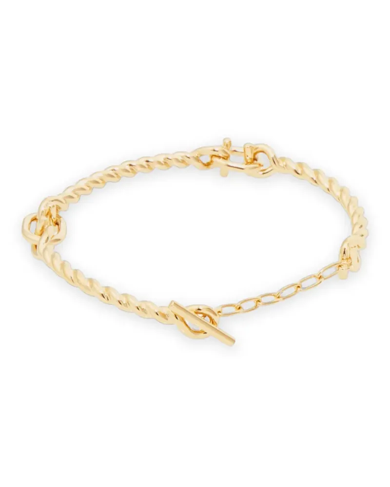 Ferragamo Verdrehtes Gancini Armband (S) - Gold Gold
