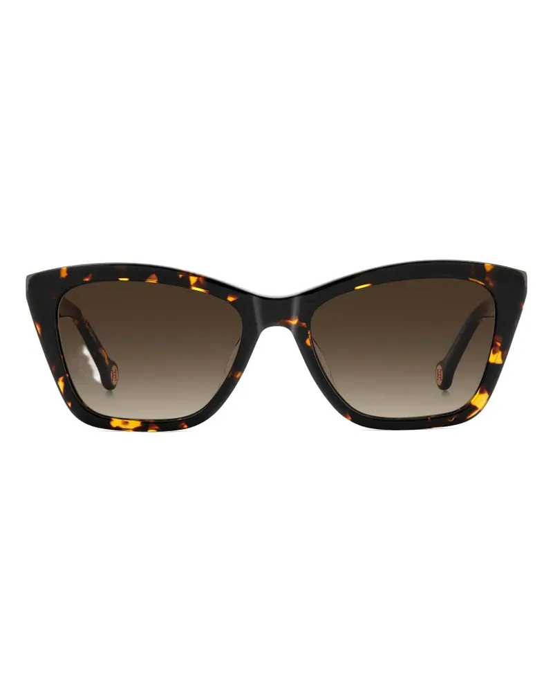 Carolina Herrera New York Cat-Eye-Sonnenbrille in Schildpattoptik - Braun Braun
