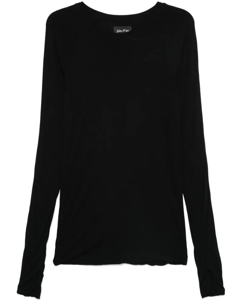 Andrea Ya'aqov T-Shirt im Layering-Look - Schwarz Schwarz