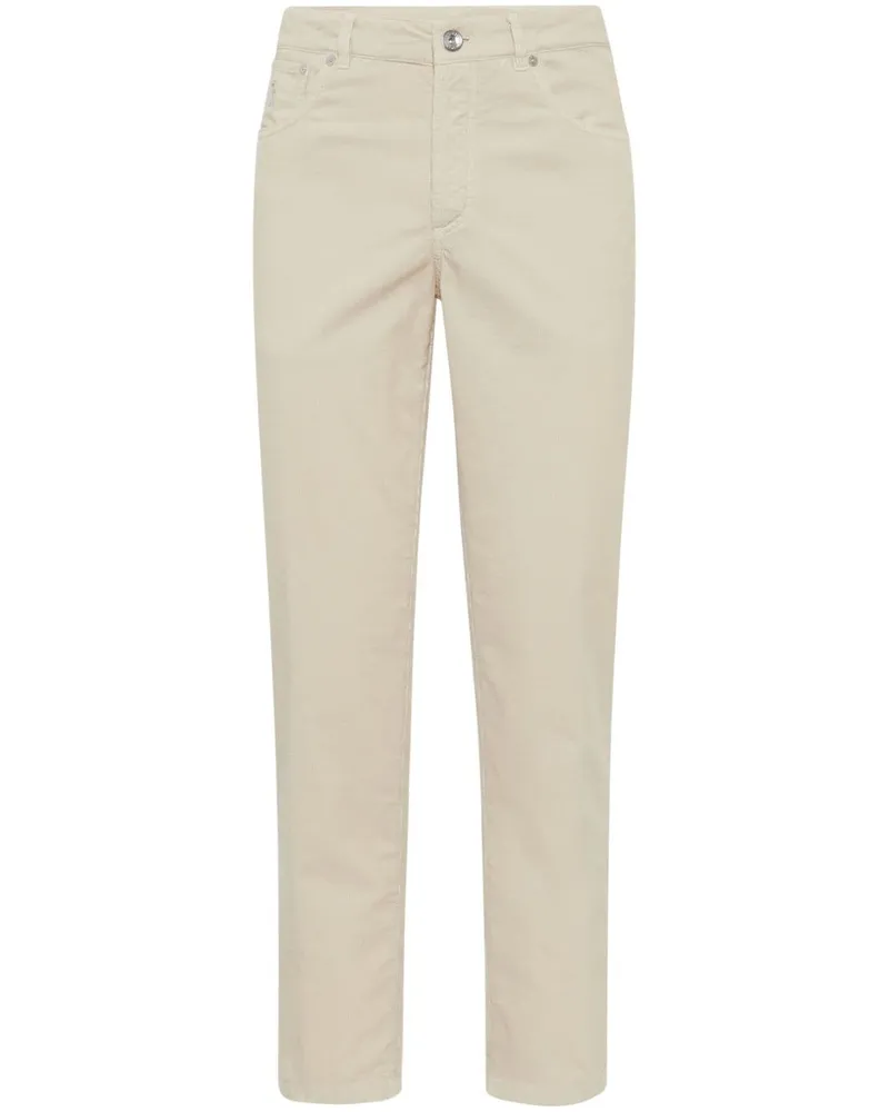 Brunello Cucinelli Cordhose mit geradem Bein - Nude Nude