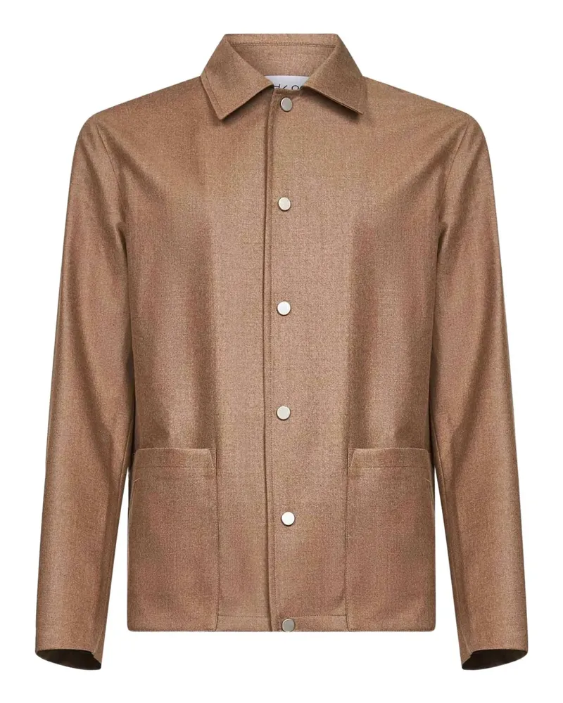 D4.0 Jacke mit aufgesetzter Tasche - Braun Braun