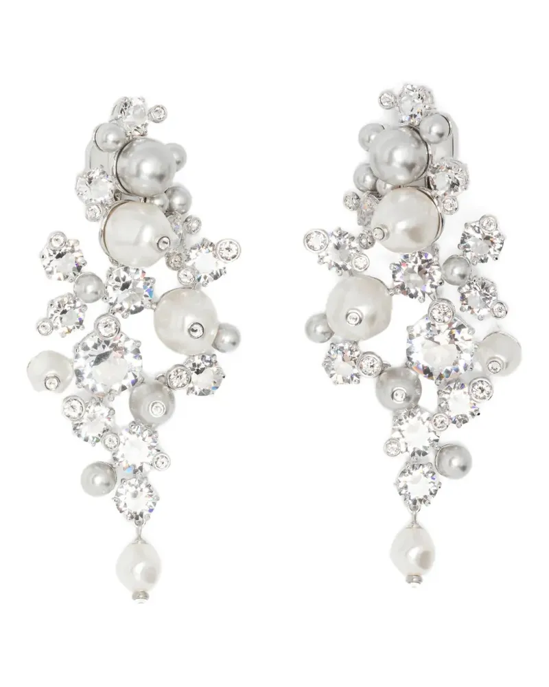 Swarovski Constella Ohrclips mit Kristallen - Weiß Weiß