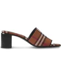 Burberry Mules mit Blockabsatz Braun