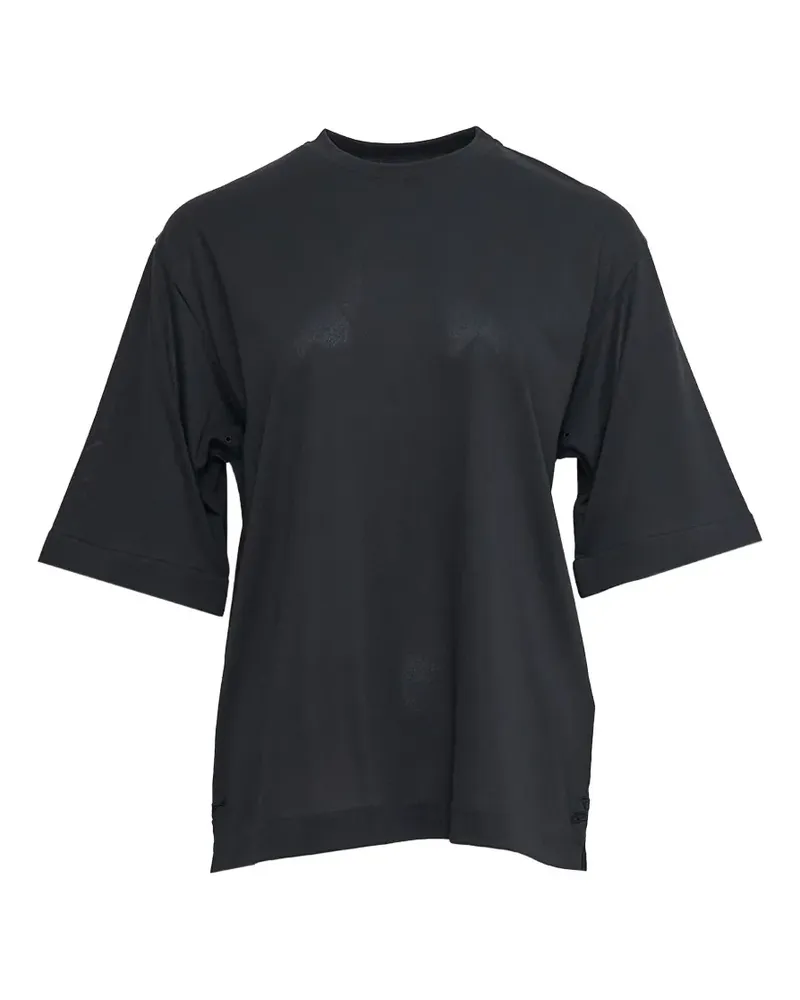 Jacquemus Le Tshirt Ventadou logo-patch T-shirt - Schwarz Schwarz