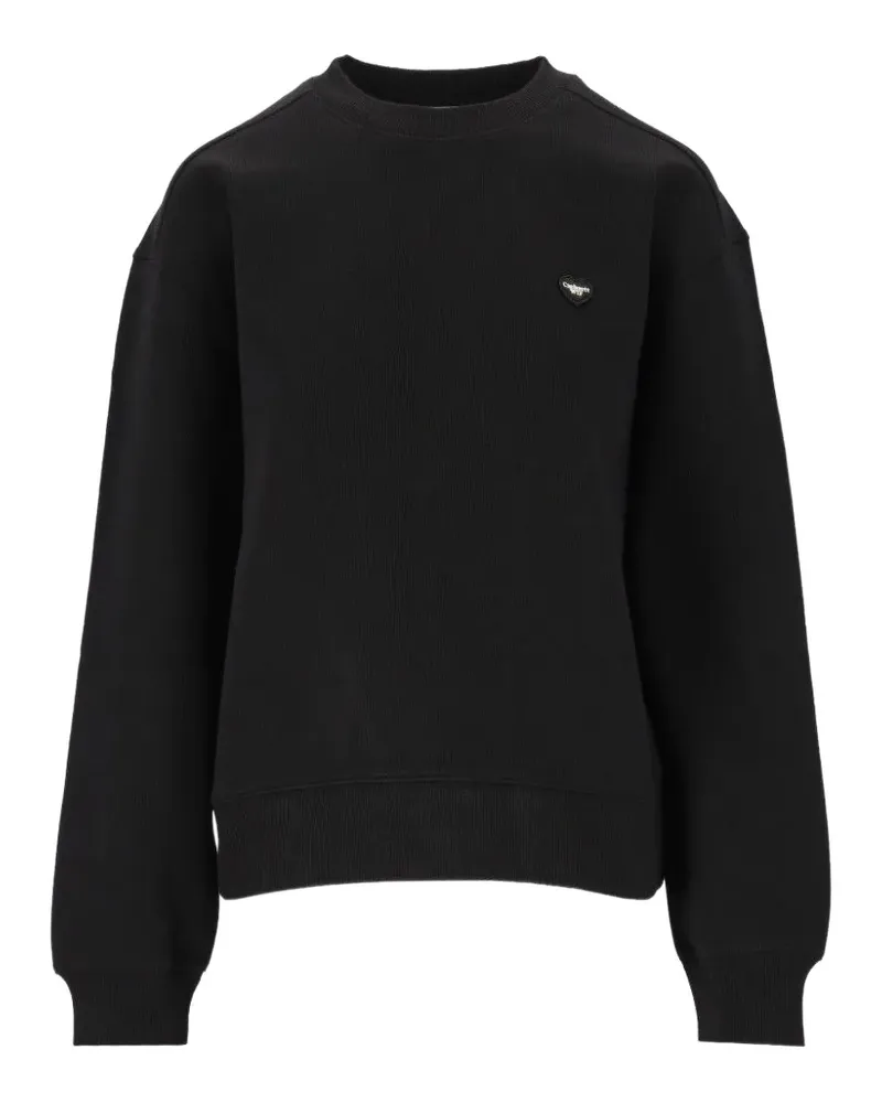 Carhartt WIP Sweatshirt mit Herz-Patch - Schwarz Schwarz