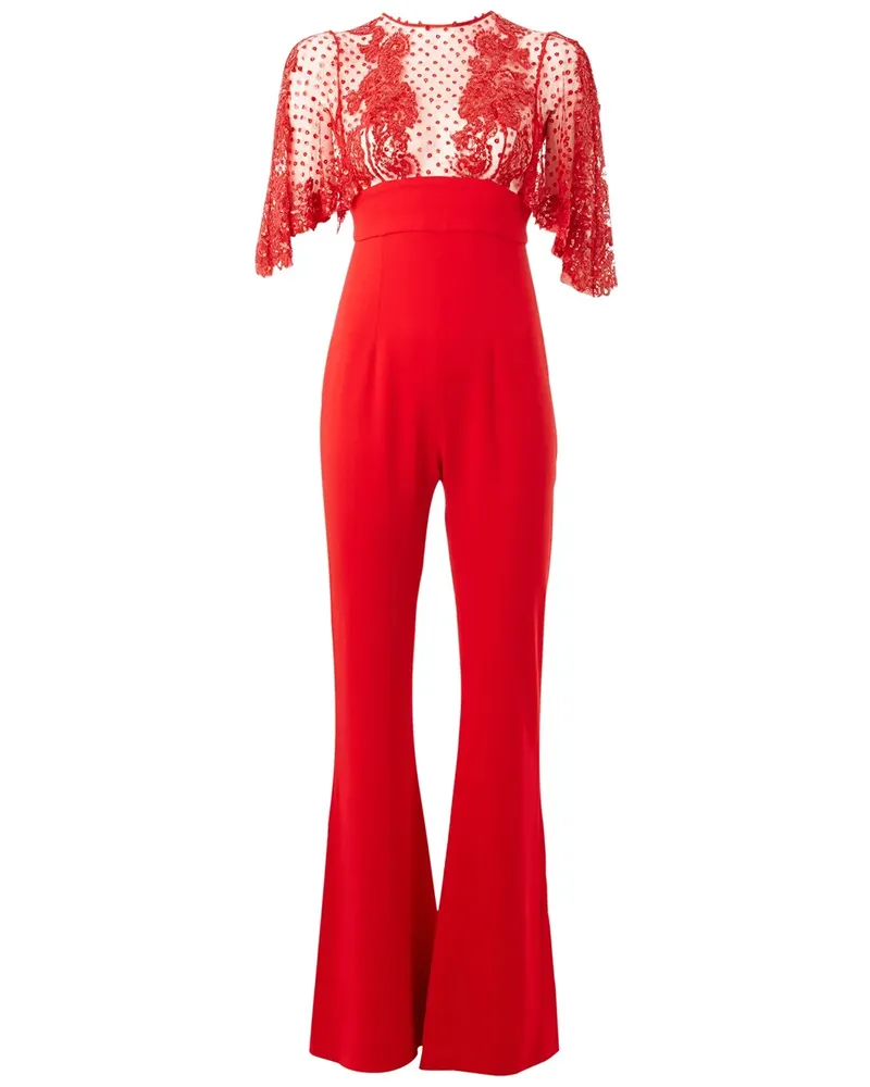 Zuhair Murad Rückenfreier Jumpsuit - Rot Rot