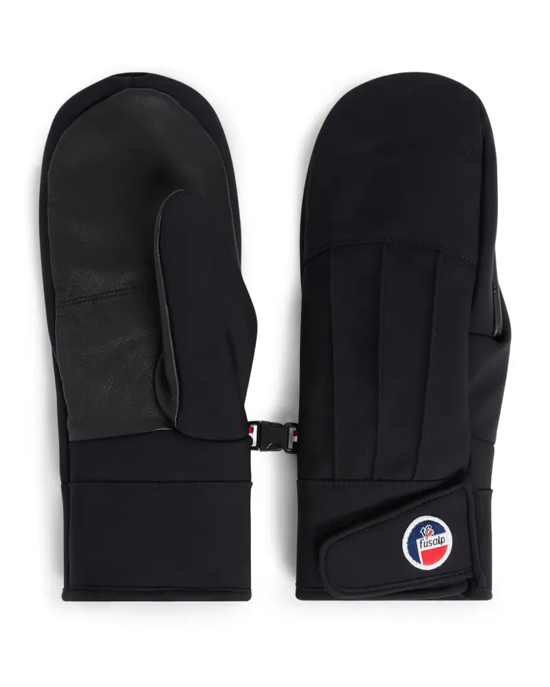 FUSALP Handschuhe mit Logo-Patch - Schwarz Schwarz