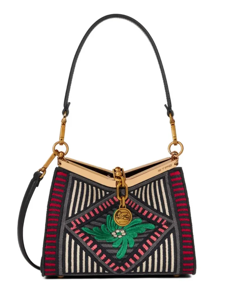Etro Kleine Vela Schultertasche - Schwarz Schwarz