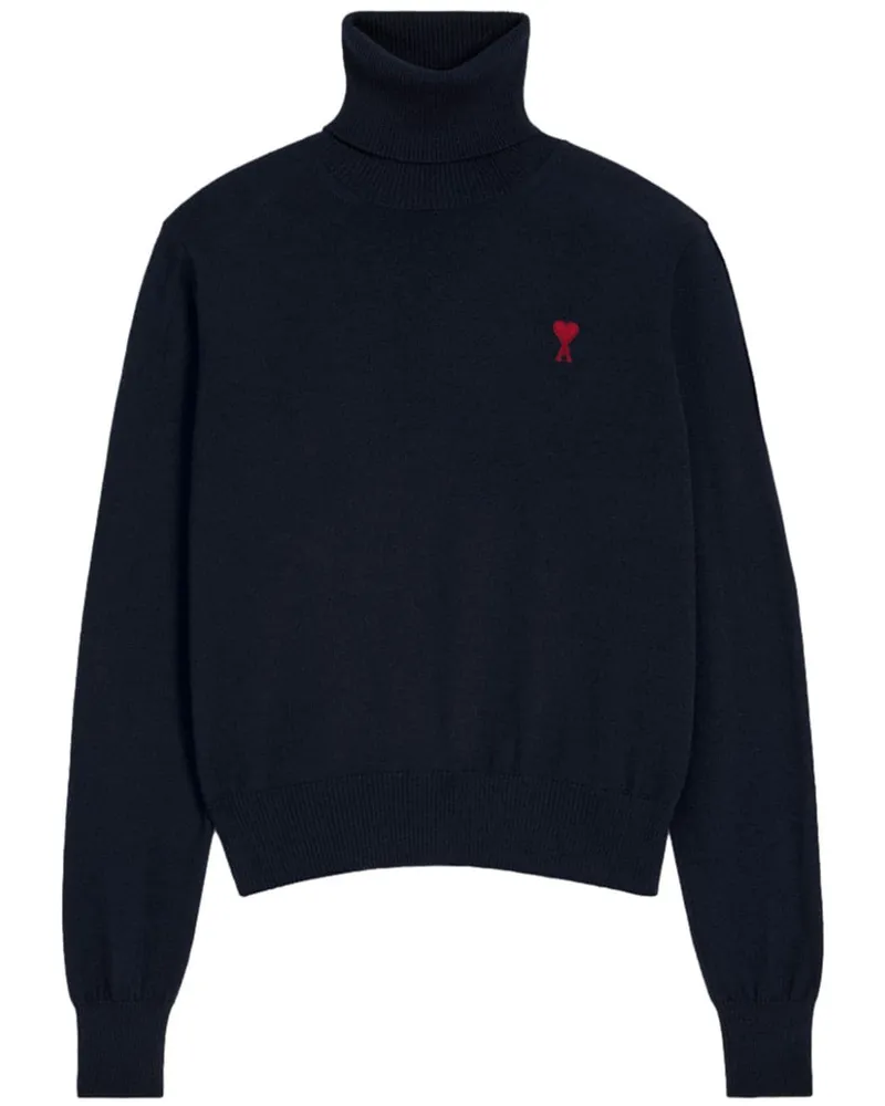 AMI Paris Ami de Coeur Rollkragenpullover - Blau Blau