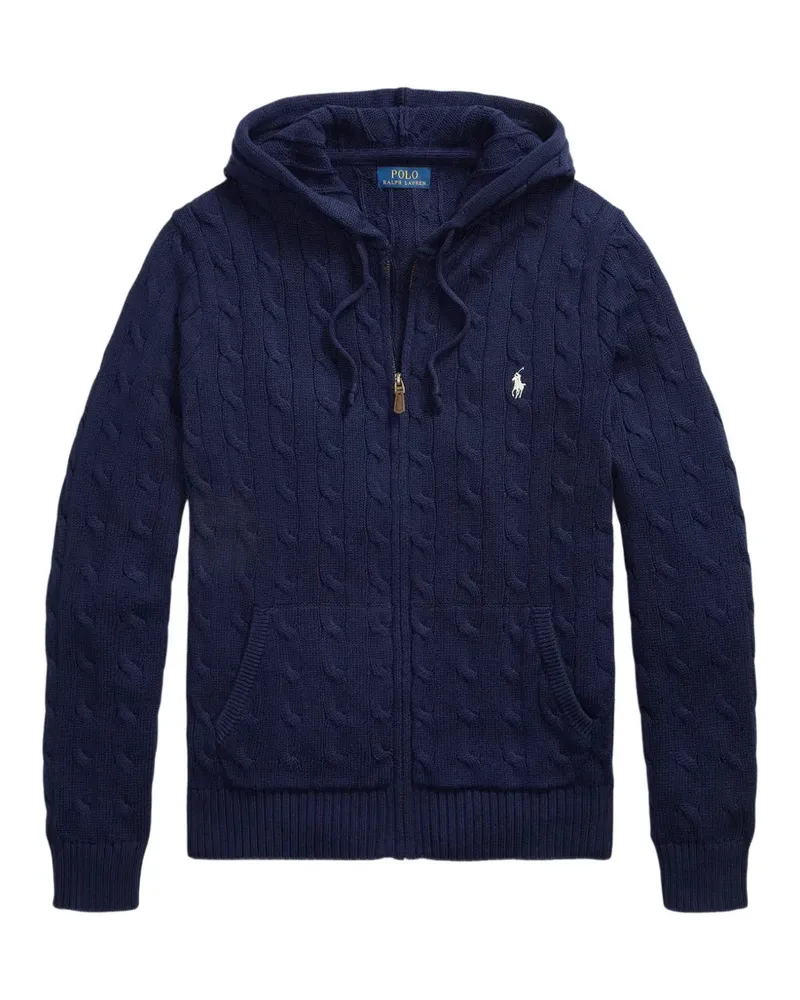 Ralph Lauren Cardigan mit Zopfmuster - Blau Blau