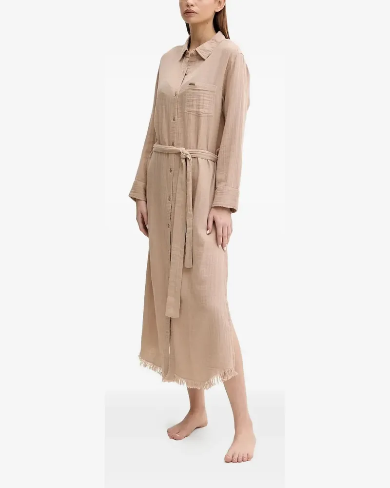 Melissa Odabash Margot Midikleid mit Fransen - Nude Nude