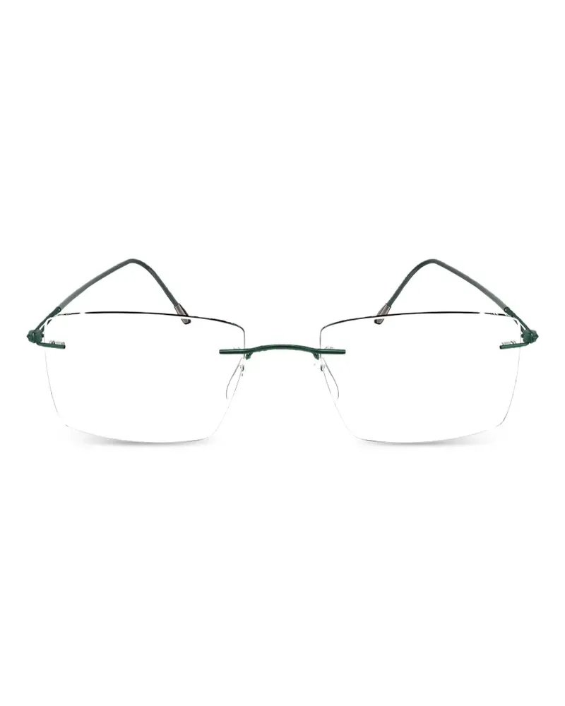 Silhouette Lite Spirit RL rimless rectangle-frame glasses - Grün Grün