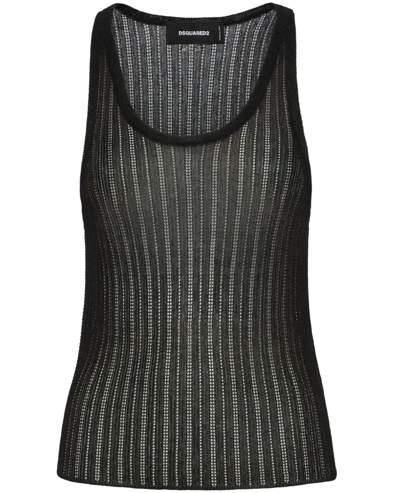 Dsquared2 Gestreifte Bluse - Schwarz Schwarz