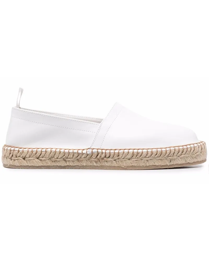 Scarosso Espadrilles mit geflochtener Sohle - Weiß Weiß