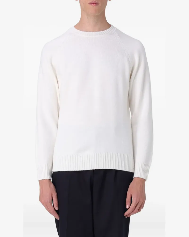 Paolo Pecora Milano Pullover mit Raglanärmeln - Weiß Weiß