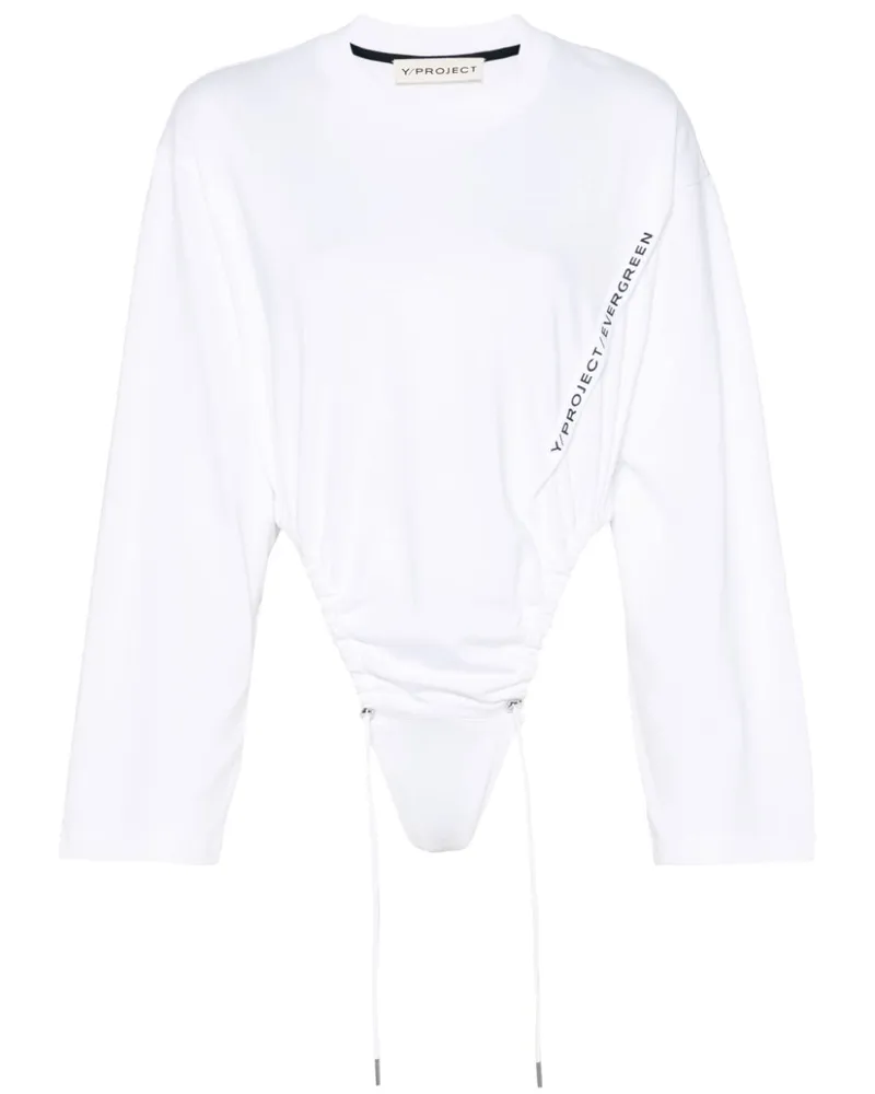 Y/PROJECT Body mit Logo-Print - Weiß Weiß
