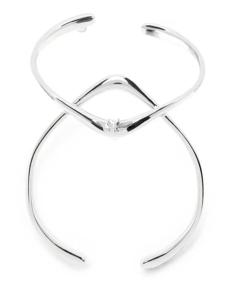 Patrizia Pepe minimalist crossover bracelet - Silber Silber