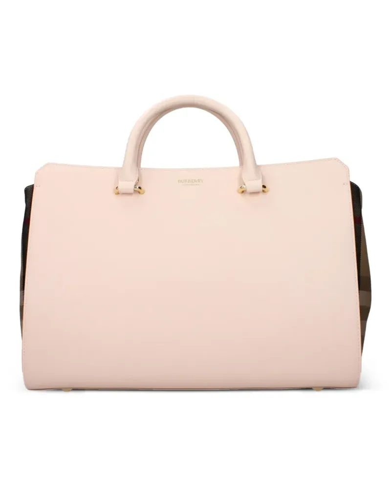 Burberry Banner leather tote bag - Rosa Rosa