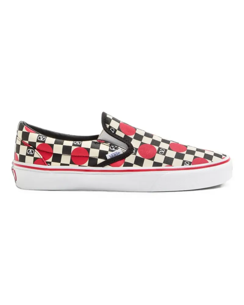 Valentino Garavani x Vans VLogo Slip-On-Sneakers mit Schachbrett-Print und Polka Dots - Nude Nude