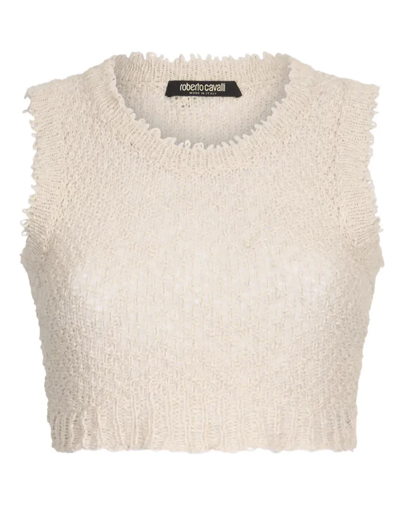 Roberto Cavalli Gestricktes Tanktop - Nude Nude