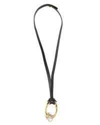 Jil Sander Choker mit Oversized-Anhänger Schwarz