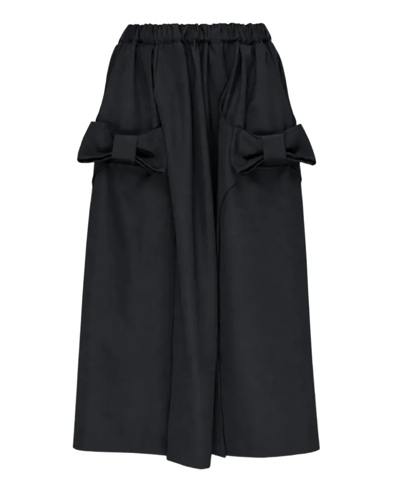 Comme des Garçons Maxirock mit Schleife - Schwarz Schwarz