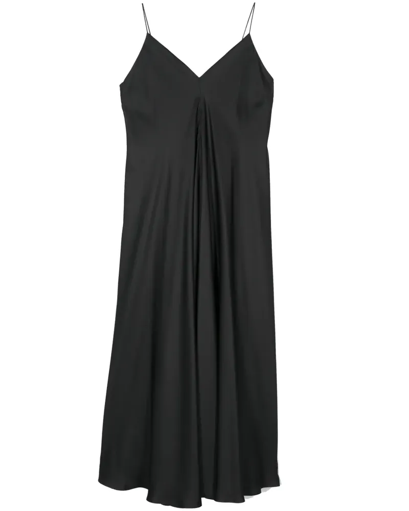 Róhe Asymmetrisches Kleid - Schwarz Schwarz