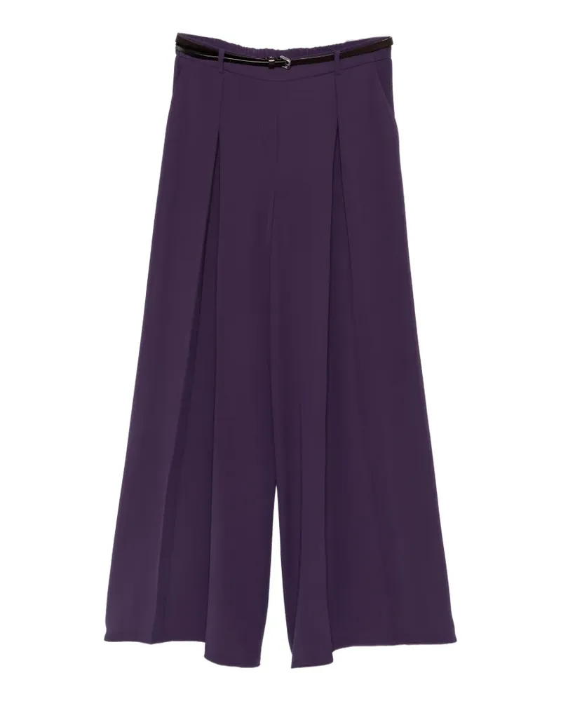 P.A.R.O.S.H. P.A.R.O H. Plissierte Hose mit Gürtel - Violett Violett
