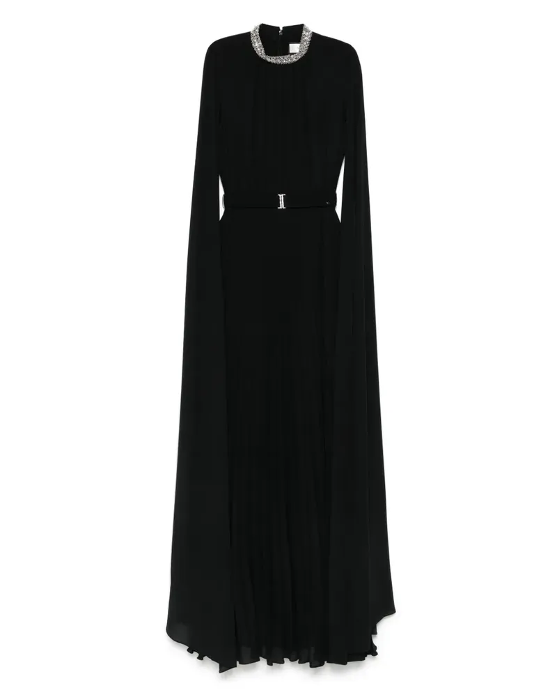 NISSA Kleid mit Strasskragen - Schwarz Schwarz